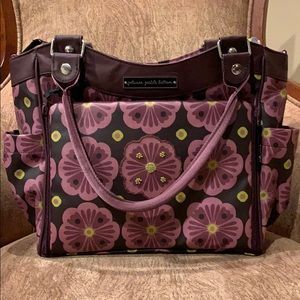 Like New! Petunia Pickle Bottom Purple Floral Bag